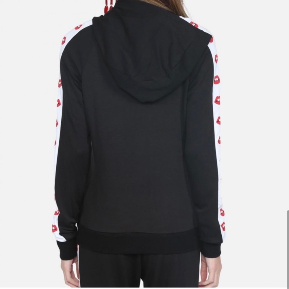 Lauren Moshi 
Gap Lip Black Zip Up Hoodie - Picture 3 of 7